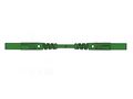 CONTACT PROTECTED INJECTION-MOULDED MEASURING LEAD 4mm 100cm / GREEN (MLB/GG-SH 100/1) HM0441S100 4002044184452