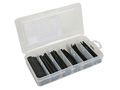 HEAT-SHRINKABLE TUBE KIT - BLACK 10cm - 170 pcs - IN STORAGE BOX K/STMC2B 5410329432065; 5410329539863