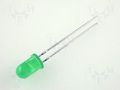 LED; green; 5mm; 5÷32mcd; 60°; Front: convex; 2.2÷2.5VDC KINGBRIGHT ELECTRONIC L-53GD