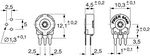 Trimmer Carbon 2.2 kOhm linear 0.15 W-164-35-143 164-35-143