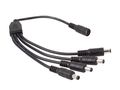 SPLIT CABLE WITH 4 MALE - 1 FEMALE DC PLUGS LCON33 5410329660994; 5410329661007