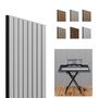 Acoustic wallpanel White-Black, 1250 x 300mm, 8 lamella 10 x 27mm, felt 8mm (4pcs) M-Z80829 5410329762414; 5410329762414