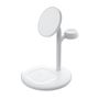 Greencell MagScape Inductive Charger Stand 3-in-1 MagSafe for iPhone, Apple Watch, AirPods and other wireless headphones MSST-GC-3IN1-W 5904326375789
