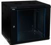 Wall-mounted 19'' network cabinet 12U 600x600x635mm (black, assembled, IP20) AWM2-6612 KS12U600X600PASJAWM26612