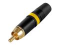 REAN - PHONO PLUG (RCA) - GOLD PLATED CONTACTS - YELLOW COLOUR MARKING RING NYS373-4 5410329415501; 5410329415501