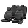 Car seat covers set OTOM INSPIRE 3501 BLACK ECO-LEATHER 3-ZIP, OTOM 8681892855118