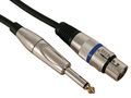 XLR CABLE - XLR FEMALE to JACK 6.35 mm - MONO - 10 m PAC112 5410329436285; 5410329495701; 5410329540814