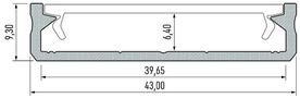 Anodeeritud alumiiniumprofiil LED ribadele, 1m, SOLIS, LUMINES (saatmine ainult kulleriga) PROF-SOLIS-1Ms 5901854777900