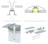 Süvistatav arhitektuurne alumiiniumprofiil LED ribadele, SUBLI, 1m LUMINES (saatmine ainult kulleriga) PROF-SUBLI-1Ms 5902973366655