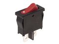 POWER ROCKER SWITCH 6A-250V SPST ON-OFF - RED CAP R907 5410329269715