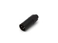 REAN - TINY XLR ADAPTER MALE TO MALE - BLACK RA3MTB 5410329479091