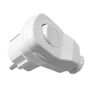 Угловая вилка Uni-Schuko с выключателем16A/250V, белая AC/CX-AWA-L(BI) 5907522199692