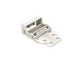 MOUNTING CARRIER - FOR 5-CONDUCTOR TERMINAL BLOCKS - 221 SERIES - 4 mm▓ - WITH SNAP-IN MOUNTING FOOT FOR HORIZONTAL MOUNTING - WHITE WG221515 5410329716042; 4055143640893