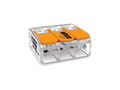 COMPACT SPLICING CONNECTOR - FOR ALL CONDUCTOR TYPES - max. 6 mm▓ - 3-CONDUCTOR - WITH LEVERS - TRANSPARENT HOUSING WG221613 5410329716134
