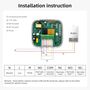 Smart, portable thermostat for boiler or thermo valves, Wi-fi TUYA + RF WT-598-WIFI-RF