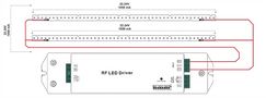 LED modulis, linijinis, 70mm, CC 1050mA, 3W, 511lm, Samsung SMD, VALUE serija, AKTO AM-7/17-6p1sRA-NW