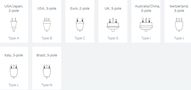Travel adapter: World to Europe 250V 16A with USB 5V 2.4A SKROSS SKR/1500266 7640166323204; 7640326820383