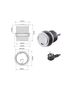 SINGLE BOX aluminium, 1x Schuko 1x USB SINGLEBOX-1G1U-DE-01 5900652140954