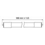 LED tube T8 G13 230V 9W 60cm 1125lm, 125lm/W, neutral white 4000K, LED-POL ORO17035 5902533195213