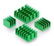 Set of heat sinks for Raspberry Pi - with heat transfer tape - 4pcsgreen - 4pcs. DNG-18749 5904422353032