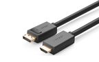Kabelis DisplayPort (DP) kištukas - HDMI kištukas vienpusis 4K@30Hz 1.5m juodas DP101 UGREEN UGREEN/10239 6957303812394