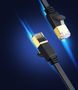 Кабель U/FTP CAT7 2xRJ45 8м плоский черный NW106 UGREEN UGREEN/11264 6957303882649