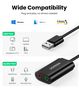 Išorinis garso adapteris USB 2.0, juodas UGREEN/30724