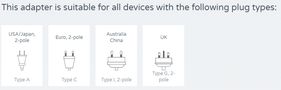 Travel Adapter: World to Europe 250V 2.5A, 2 x USB MUV SKROSS SKR/1302960 7640166323693