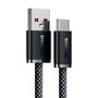 Kabelis USB A kištukas - USB C kištukas 2.0m 100W  (netinka iPhone 15 įkrovimui) Dynamic pilkas BASEUS CALD000716
