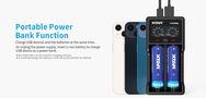 Зарядное устройство 1-2 аккумулятора Li-ion 10440-26650, AAAA/AAA/AA/SC/C/D NIMH-NICD XTAR-VC2SL 6952918300434; 6952918302124