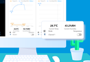 Smart Wi-Fi temperature and humidity controller THR320, 20A, DIN, TH Origin, SONOFF SONOFF-THR320