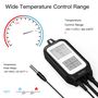 Temperatūros matuoklis su valdikliu ON-OFF, 230Vac, Schuko, išmanus, Wi-Fi, TUYA / Smart Life WTP-YC-EU2-BK-MS