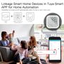 Умный датчик температуры и влажности, ZigBee, беспроводной, 0-1000LUX, Wi-Fi, TUYA / Умная жизнь ZSS-KB-TH-LF-C-MS 6974246475288