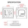 Smart thermostat for water/gas boiler, Wi-Fi, TUYA / Smart Life WHT-002-GC-WH-MS