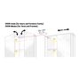 LED valdiklis su bevieliu, įkraunamu IR jutikliu 12-24Vdc, 8A, pritemdymo funkcija, juodas, Design Light TEO-ZES-1P-CZ-01 5908293404459