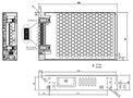 120W single output with battery charger (UPS function) 27.6V 3.4A, 27.6V 1A LAD-120B