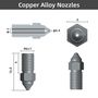 High-speed Nozzle Kit 2pcs (0.4mm and 0.6mm) for ENDER-3V3SE ENDER-7 and ENDER-5S1 CREALITY CRE-4007010127 6971636401902