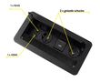 INBOX furniture socket, 2 x Schuko, 1x USB, 1x USB-C, HDMI, RJ45 3m black INBOX-CZ-DE-3,0-02 5908293405784