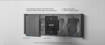 Умный беспроводной настенный выключатель SwitchMan M5, Wi-Fi, 2ch, SONOFF SONOFF-M5-2C-86 6920075777109