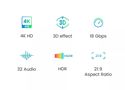 Кабель HDMI-HDMI 5м (HDMI 2.0 4K@60Hz) черный с сеткой HD119 UGREEN UGREEN/40103 6957303841035