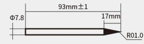 Antgalis 1mm SI-126B-100 lituokliui, Proskit 5SI-126T-8B