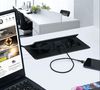 Ilgiklis montuojamas balde KOMBI BOX, 2x Schuko, 1x USB, 1x USB-C, su pilku rėmeliu, 3m laidas KOMB-AL-2DE-UAC-3.0W