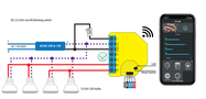 Wi-Fi-operated relay for LED smart strips  Shelly RGBW2 x2 3800235264430