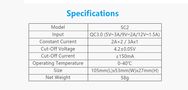 Быстрое зарядное устройство 1-2 Li-ion аккумулятора 3.7V 18650-26650 с ЖК-дисплеем от USB XTAR-SC2 6952918341390