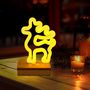 Neon Wood Stand LED DEER warm white, 5V USB / 3xAA, FLNW02 Forever Light RTV100426 5900495268600