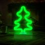 LED NEON kalėdinė dekoracija EGLUTĖ, žalia, 5V USB / 3xAA RTV100427 5900495268617
