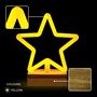 Neon Wood Stand LED STAR warm white, 5V USB / 3xAA, FLNW04 Forever Light RTV100428 5900495268624