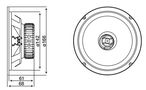 Speakers Ø165mm 120W 60Hz-21kHz 93dB 4om 2way HER/DCX-165 8018823088565; 8018823104180