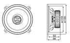 Speakers Ø130mm 80W 60Hz-21kHz 91dB 4om 2way HER/DCX-130 8018823080026; 8018823104173