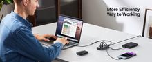 Šakotuvas USB 7 prievadų (USB-A 3.0, 4x krovimui) su maitinimo adapteriu DC 12V/2A, pilkas UGREEN/90307 6957303893072